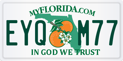 FL license plate EYQM77