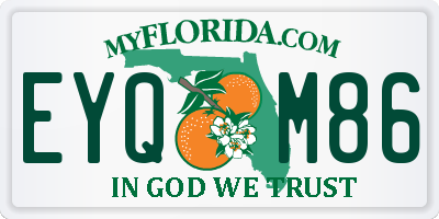 FL license plate EYQM86
