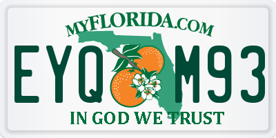 FL license plate EYQM93