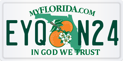 FL license plate EYQN24