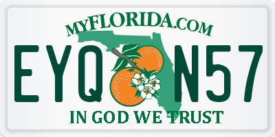 FL license plate EYQN57