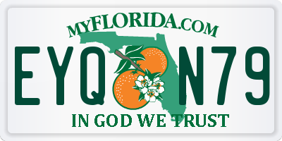 FL license plate EYQN79