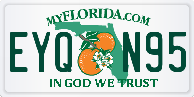 FL license plate EYQN95