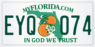 FL license plate EYQO74