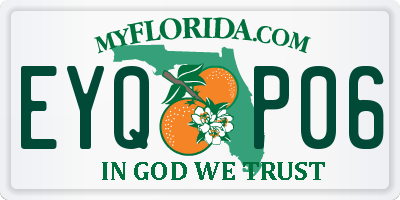 FL license plate EYQP06