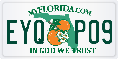 FL license plate EYQP09