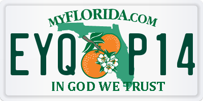 FL license plate EYQP14