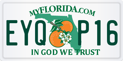 FL license plate EYQP16