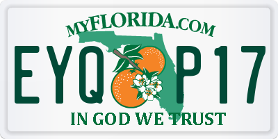 FL license plate EYQP17