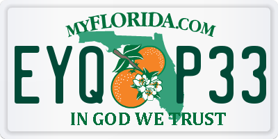 FL license plate EYQP33