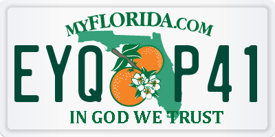 FL license plate EYQP41