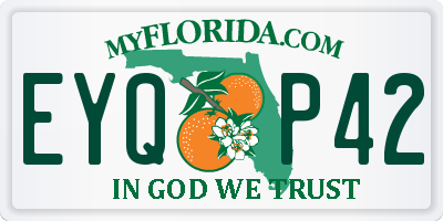 FL license plate EYQP42