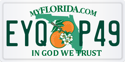 FL license plate EYQP49
