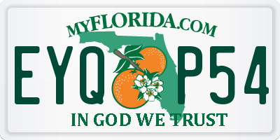FL license plate EYQP54
