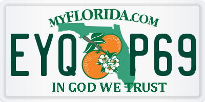 FL license plate EYQP69