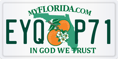 FL license plate EYQP71
