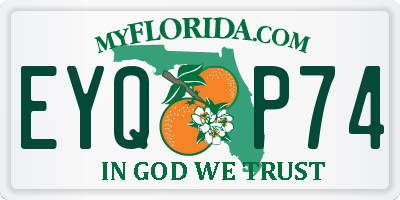 FL license plate EYQP74
