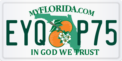 FL license plate EYQP75