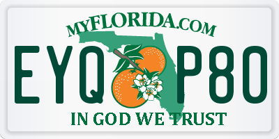 FL license plate EYQP80