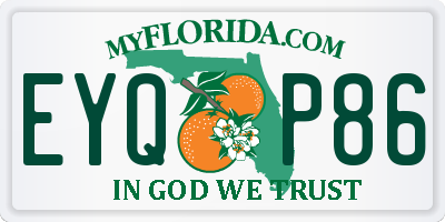 FL license plate EYQP86