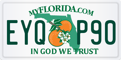 FL license plate EYQP90