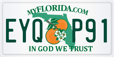 FL license plate EYQP91