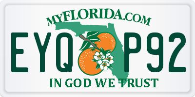 FL license plate EYQP92
