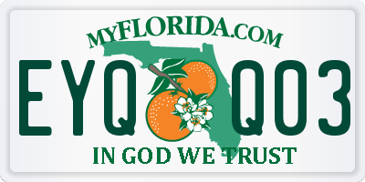 FL license plate EYQQ03