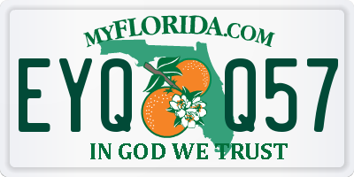 FL license plate EYQQ57