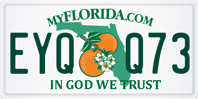 FL license plate EYQQ73