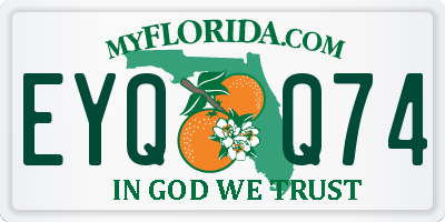 FL license plate EYQQ74