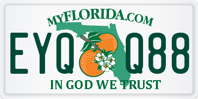 FL license plate EYQQ88