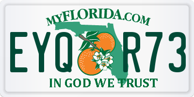 FL license plate EYQR73