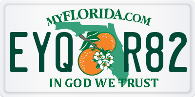 FL license plate EYQR82