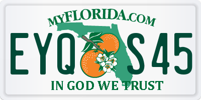 FL license plate EYQS45