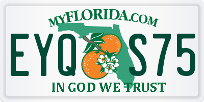 FL license plate EYQS75