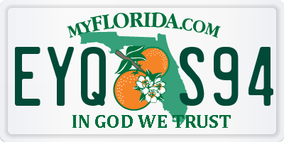 FL license plate EYQS94