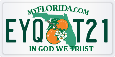 FL license plate EYQT21