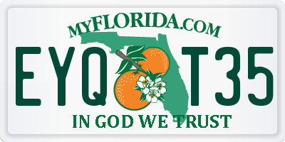 FL license plate EYQT35