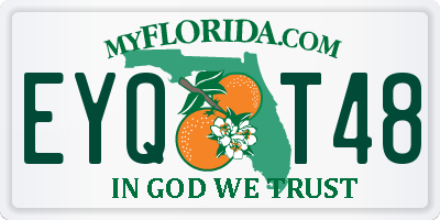 FL license plate EYQT48