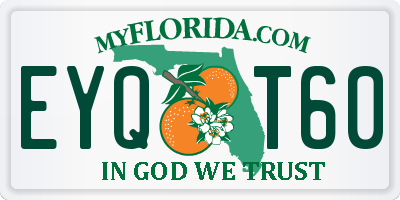FL license plate EYQT60