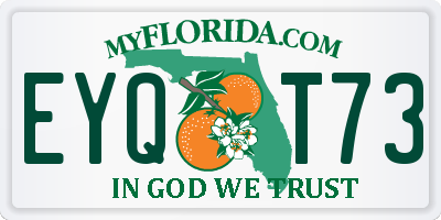 FL license plate EYQT73