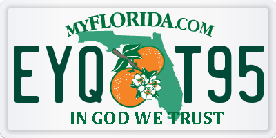 FL license plate EYQT95