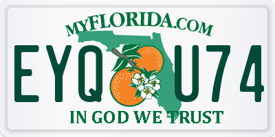 FL license plate EYQU74
