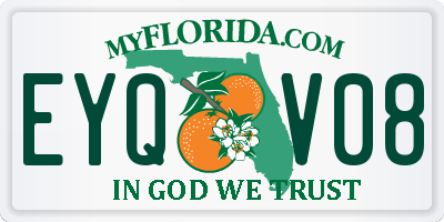 FL license plate EYQV08