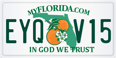 FL license plate EYQV15