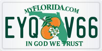 FL license plate EYQV66