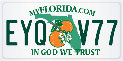 FL license plate EYQV77