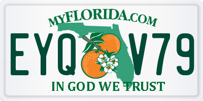 FL license plate EYQV79