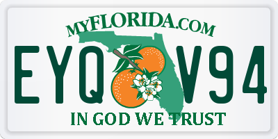 FL license plate EYQV94